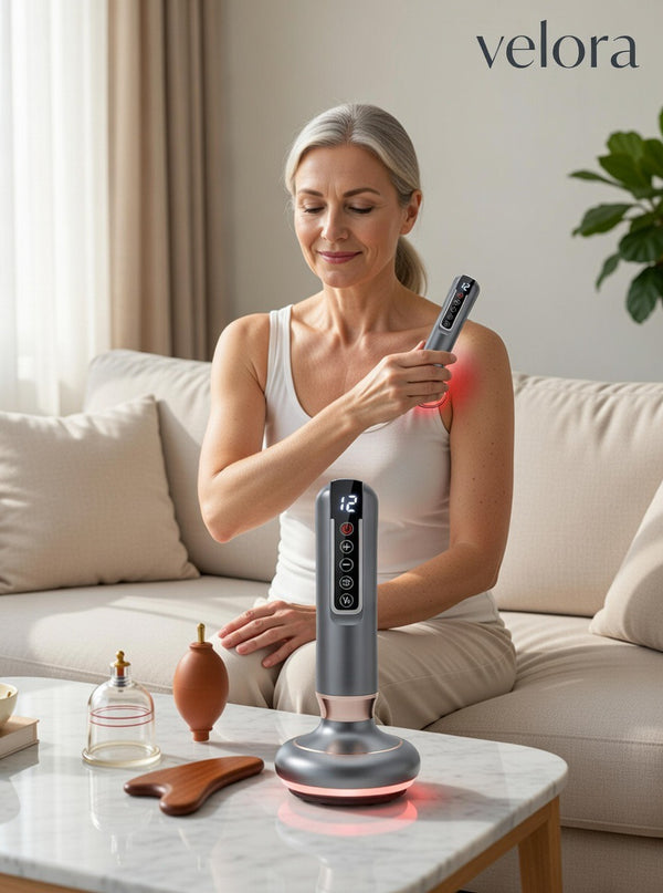 Velora Pro-Sculpt: 3-in-1 Intelligent Dynamic Cupping, Scraping & Infrared Thermal Massager